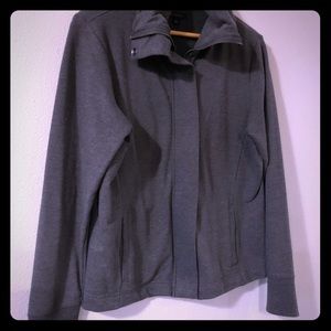 Dark grey Banna Republic sweater.